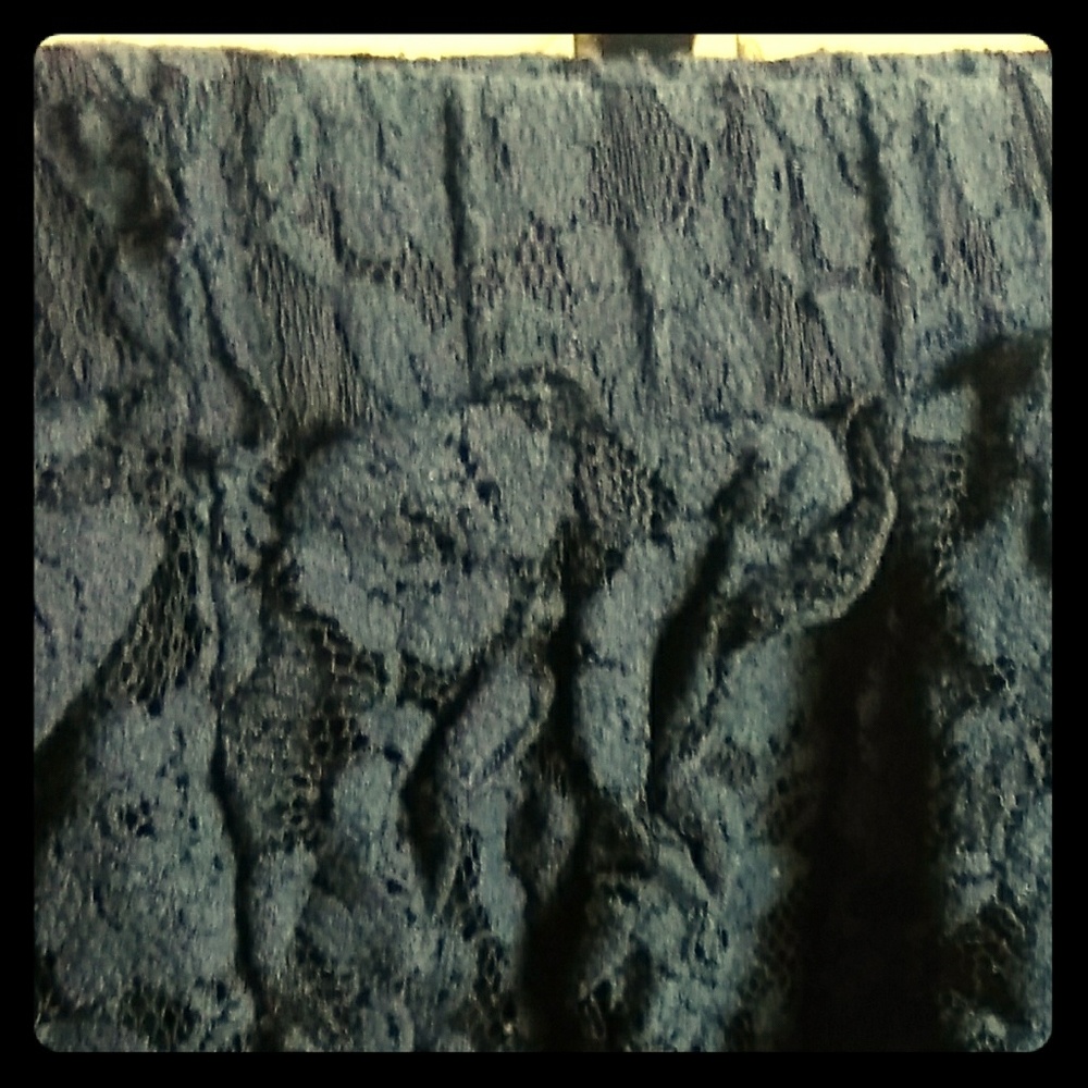 Black lace MINI SKIRT